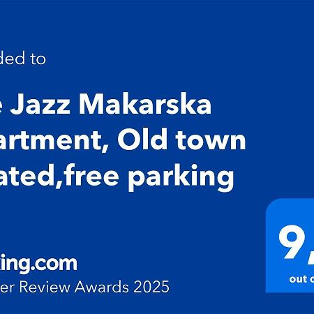 The Jazz Makarska Apartment, Old Town Located,Free Parking Extérieur photo